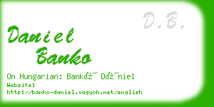 daniel banko business card